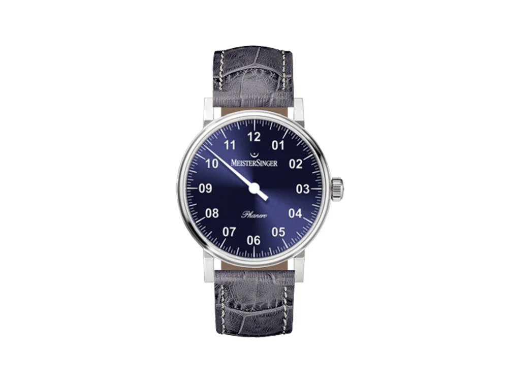Meistersinger Phanero Watch, Manual winding, SW 210, Sunburst blue, PH308-SG16 - Image 2