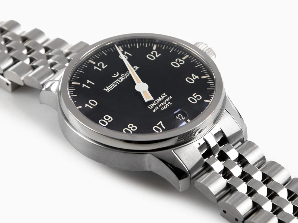 Meistersinger Unomat Automatic Watch, SW-400, 43 mm, Black, UN902 - Image 8