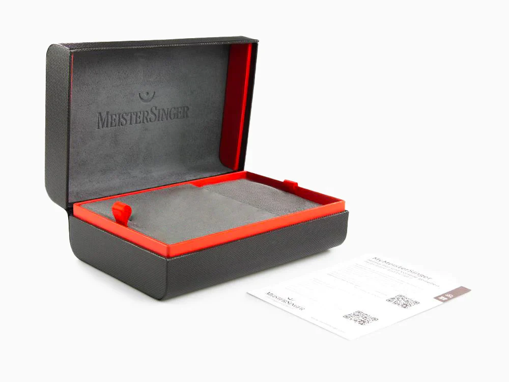 Meistersinger Vintago Automatic Watch, SW 200-1, 38 mm, Black, VT902 - Image 8