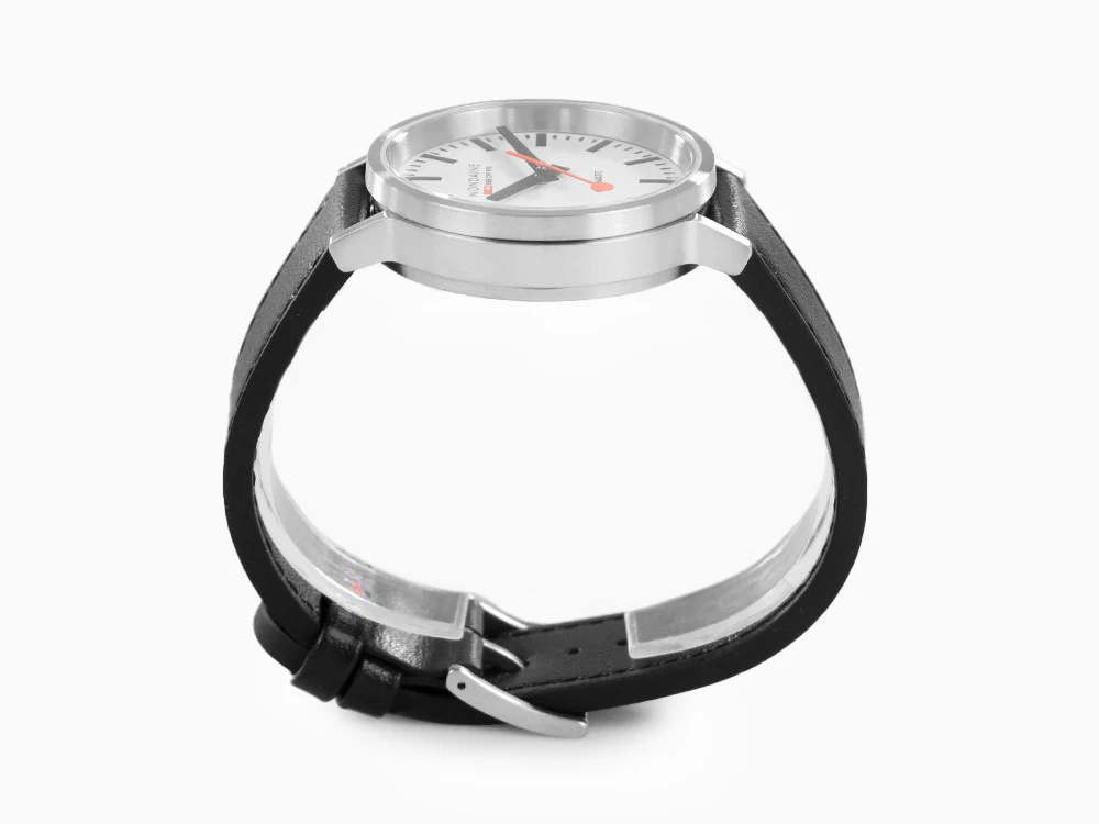 Mondaine Classic Original Automatic Watch, White, 41 mm, MST.4161B.LB - Image 6