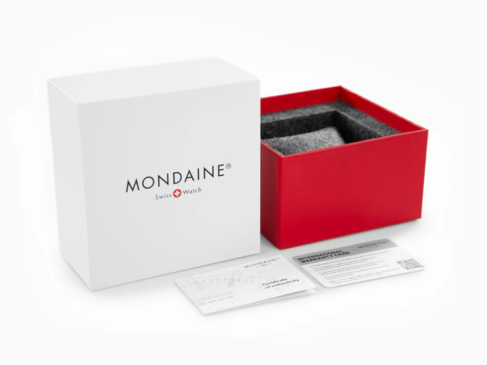 Mondaine Classic Original Automatic Watch, White, 41 mm, MST.4161B.LB - Image 8