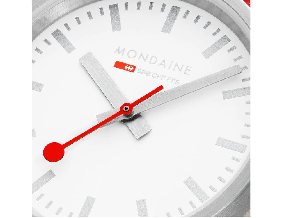 Mondaine Classic Quartz Watch, White, 30 mm, Fabric strap, A658.30323.17SBC - Image 7