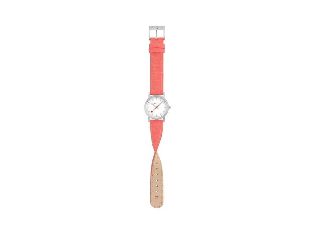 Mondaine Classic Quartz Watch, White, 30 mm, Fabric strap, A658.30323.17SBP - Image 6