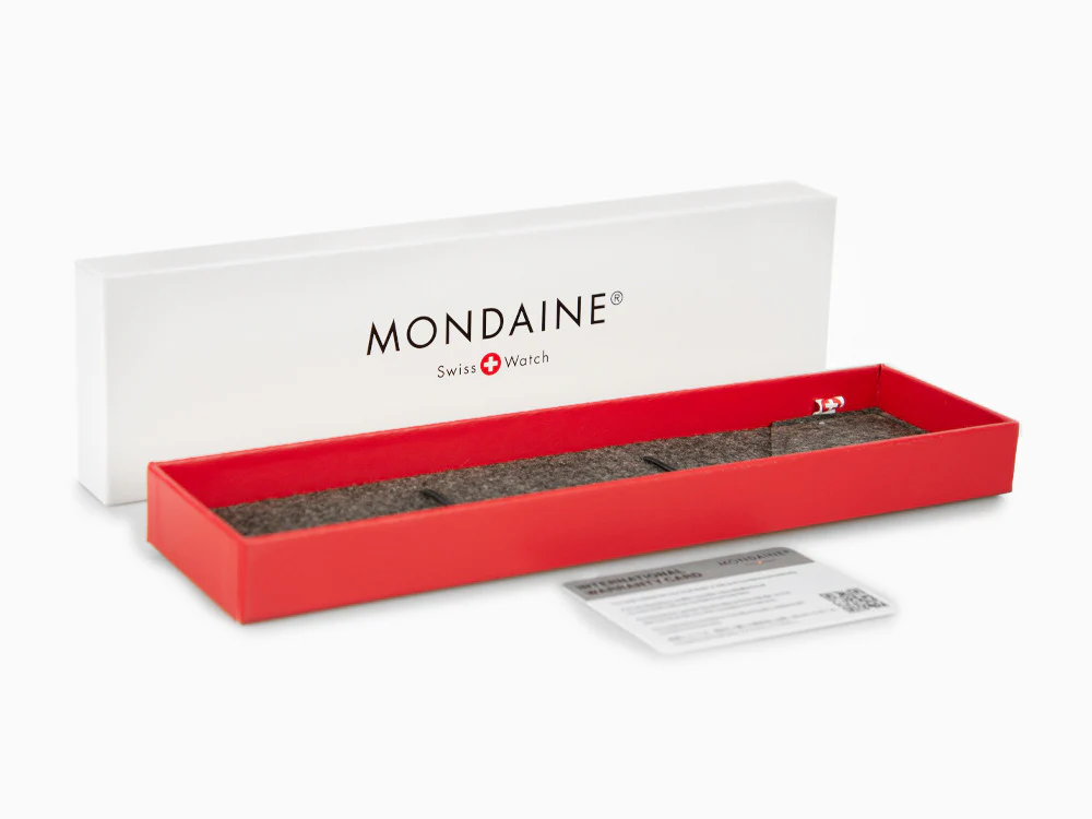 Mondaine Classic Quartz Watch, White, 40 mm, Leather strap, A660.30360.16SBB - Image 10