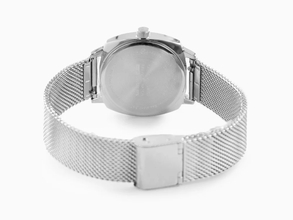 Mondaine Cushion Quartz Watch, White, 31 mm, MSL.31110.SM - Image 3