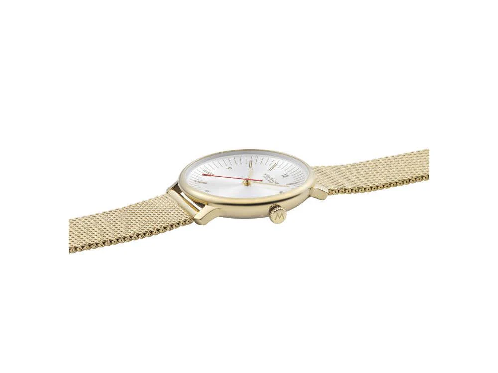 Mondaine Doppio Quartz Watch, White, 33 mm, MLE.33111.SM - Image 4