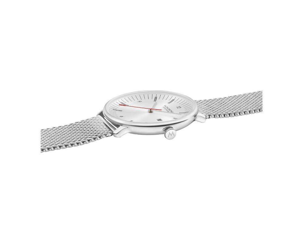 Mondaine Doppio Quartz Watch, White, 41 mm, MLE.41210.SM - Image 4