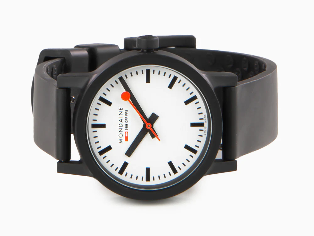 Mondaine Essence Quartz Watch, Ecological - Recycled, 32mm, MS1.32110.RB - Image 7