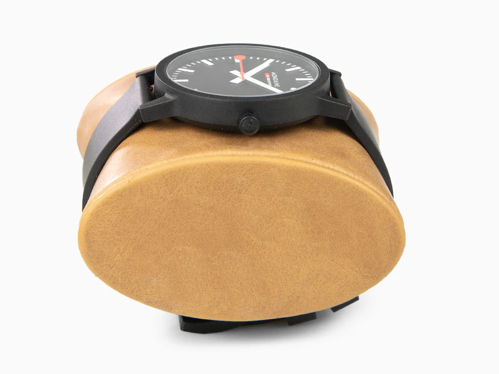 Mondaine Essence Quartz Watch, Ecological - Recycled, Black, 41mm, MS1.41120.RB - Image 5