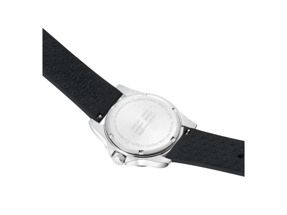 Mondaine Numeri Quartz Watch, White, 42 mm, MSN.4211B.RB - Image 4