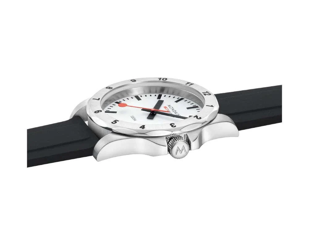 Mondaine Numeri Quartz Watch, White, 42 mm, MSN.4211B.RB - Image 5