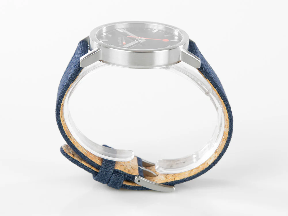 Mondaine SBB Classic Quartz Watch, Blue, 40 mm, Fabric strap, A660.30360.40SBD - Image 5