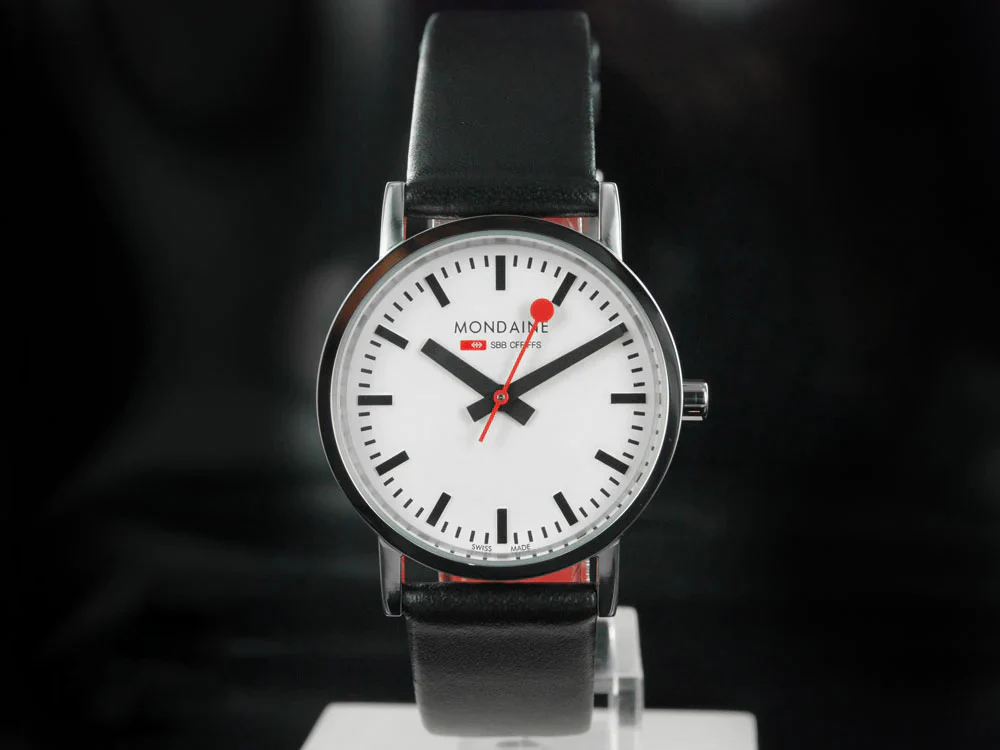 Mondaine SBB Classic Quartz watch, polished stainless , Mineral crystal, 30mm - Image 2
