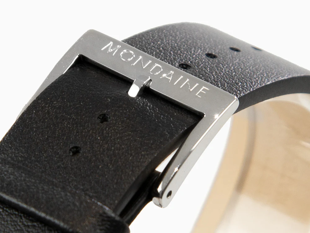 Mondaine SBB Evo Quartz Watch, Polished stainless, Black, 43 mm MSE.43120.LB - Image 9
