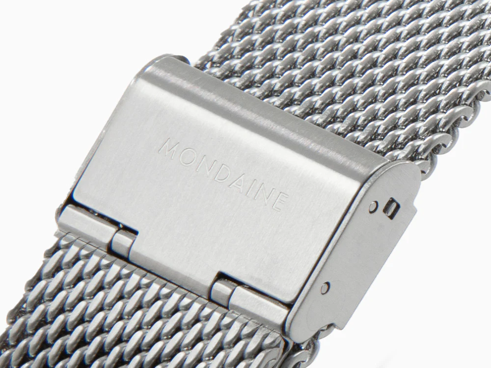 Mondaine SBB Evo Quartz Watch, White, 43 mm MSE.43110.SJ - Image 9
