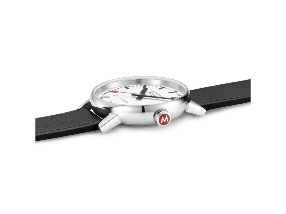 Mondaine SBB Evo2 Automatic Watch, White, 40 mm, MSE.40610.LB - Image 5