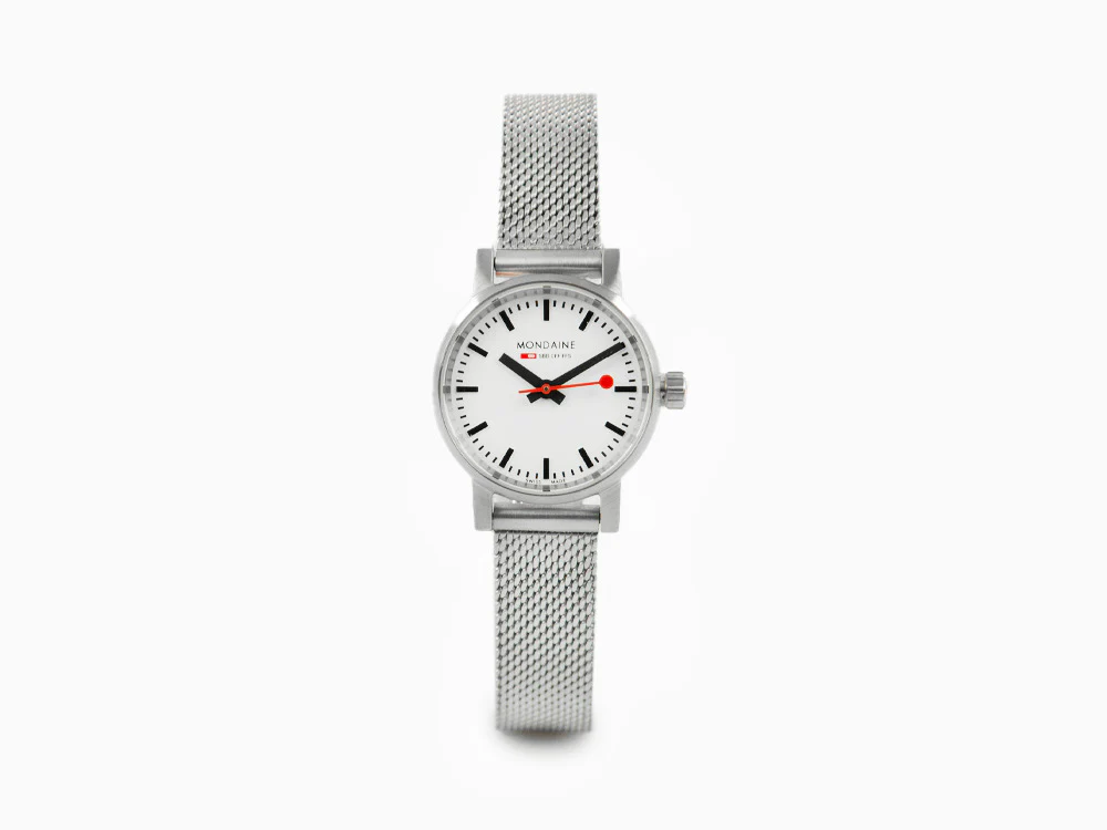 Mondaine SBB Evo2 Petite Quartz Watch, White, 26mm, MSE.26110.SM - Image 2