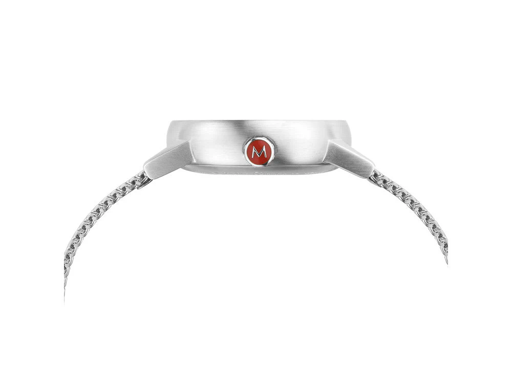 Mondaine SBB Evo2 Quartz Watch, White, 30mm, Day, MSE.30210.SM - Image 5