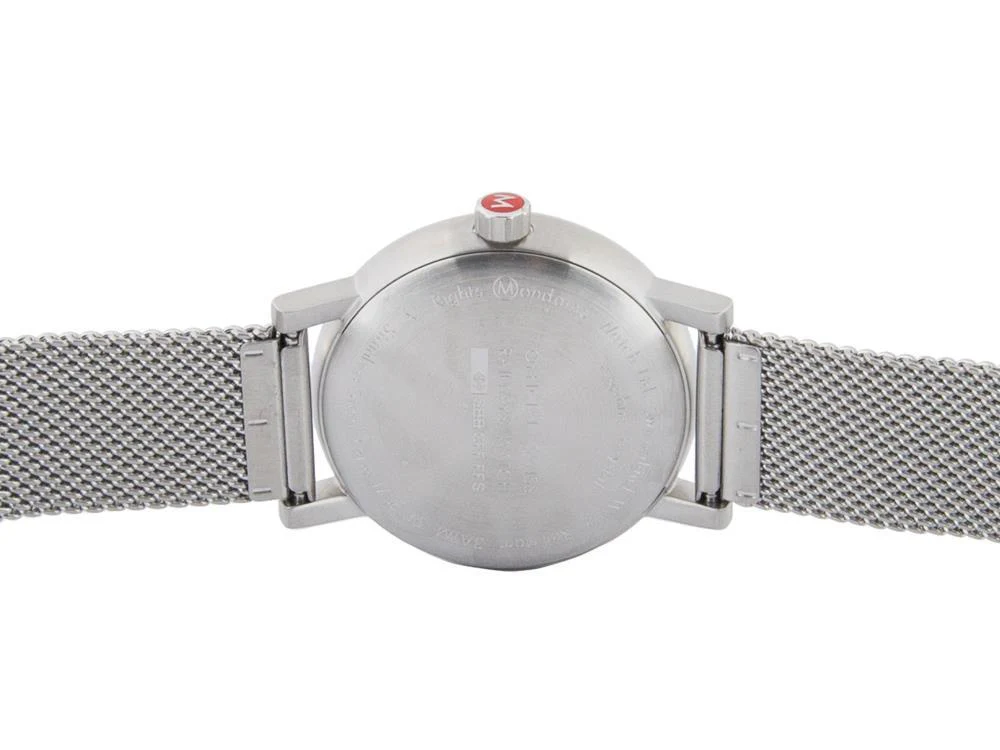 Mondaine SBB Evo2 Quartz Watch, White, Mesh Strap, MSE.35110.SM - Image 5