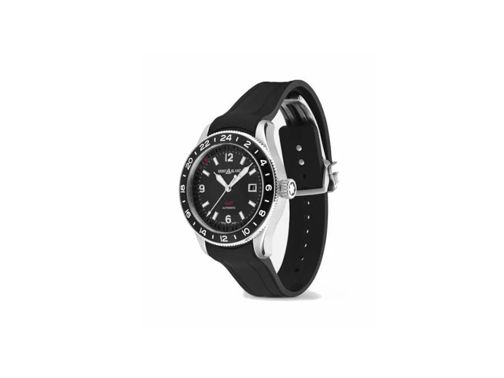 Montblanc 1858 GMT Automatic Date Watch, Black, 42 mm, 129766 - Image 4