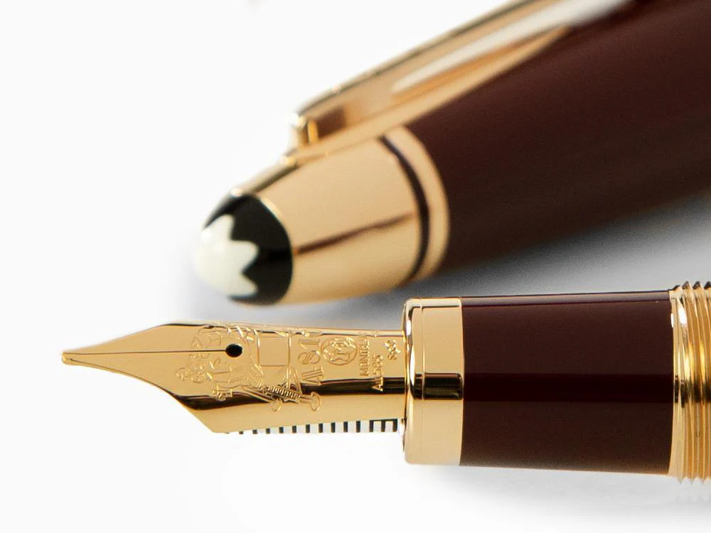 Montblanc John F. Kennedy Fountain Pen, Burgundy, Special Ed., 132124 - Image 5