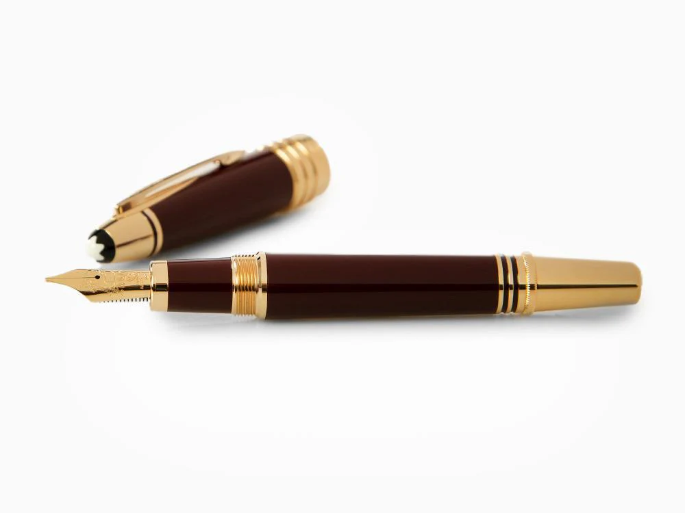 Montblanc John F. Kennedy Fountain Pen, Burgundy, Special Ed., 132124 - Image 7