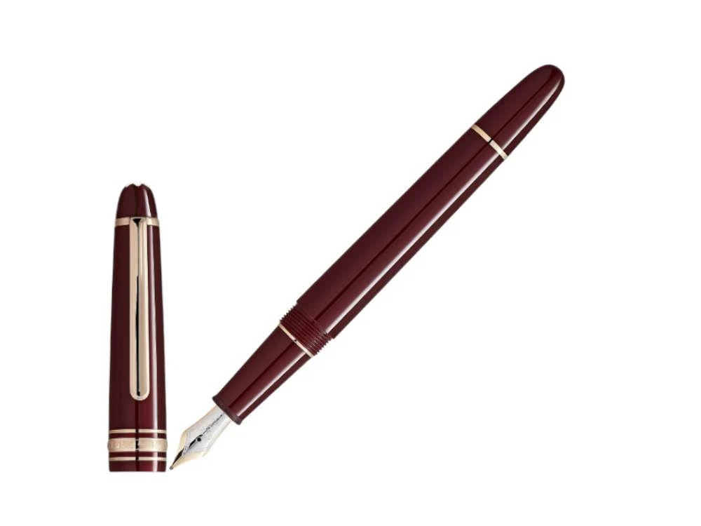 Montblanc Meisterstück Burgundy Red Classique Fountain Pen, 133014 - Image 2