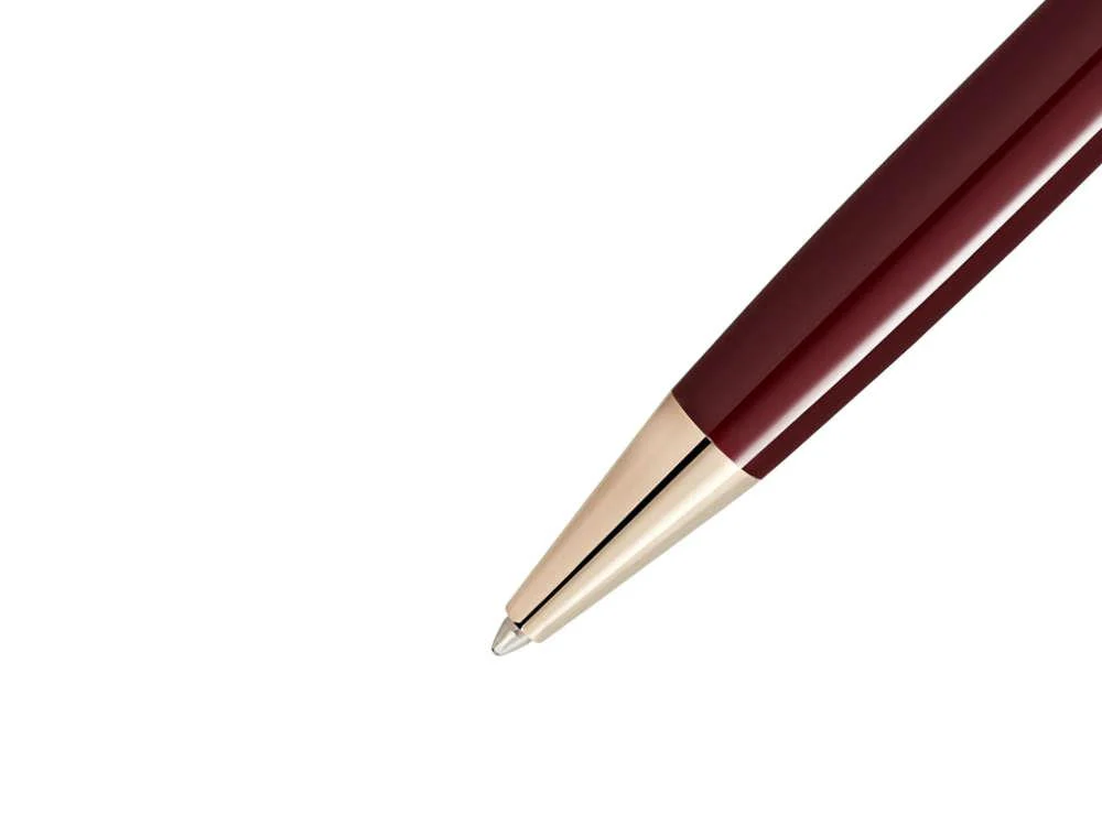 Montblanc Meisterstück Classique Burgundy Ballpoint pen, Gold plated, 133008 - Image 3