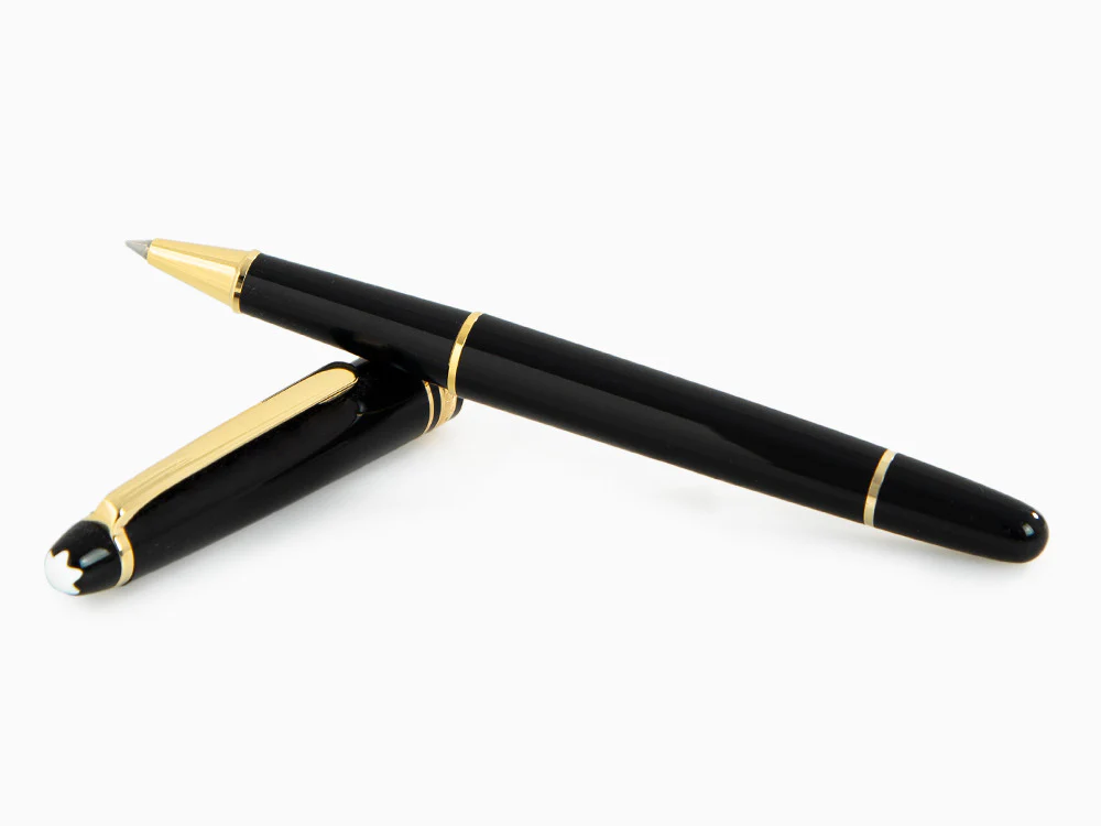 Montblanc Meisterstück Classique Rollerball pen, Gold trim, Black, 132457 - Image 8