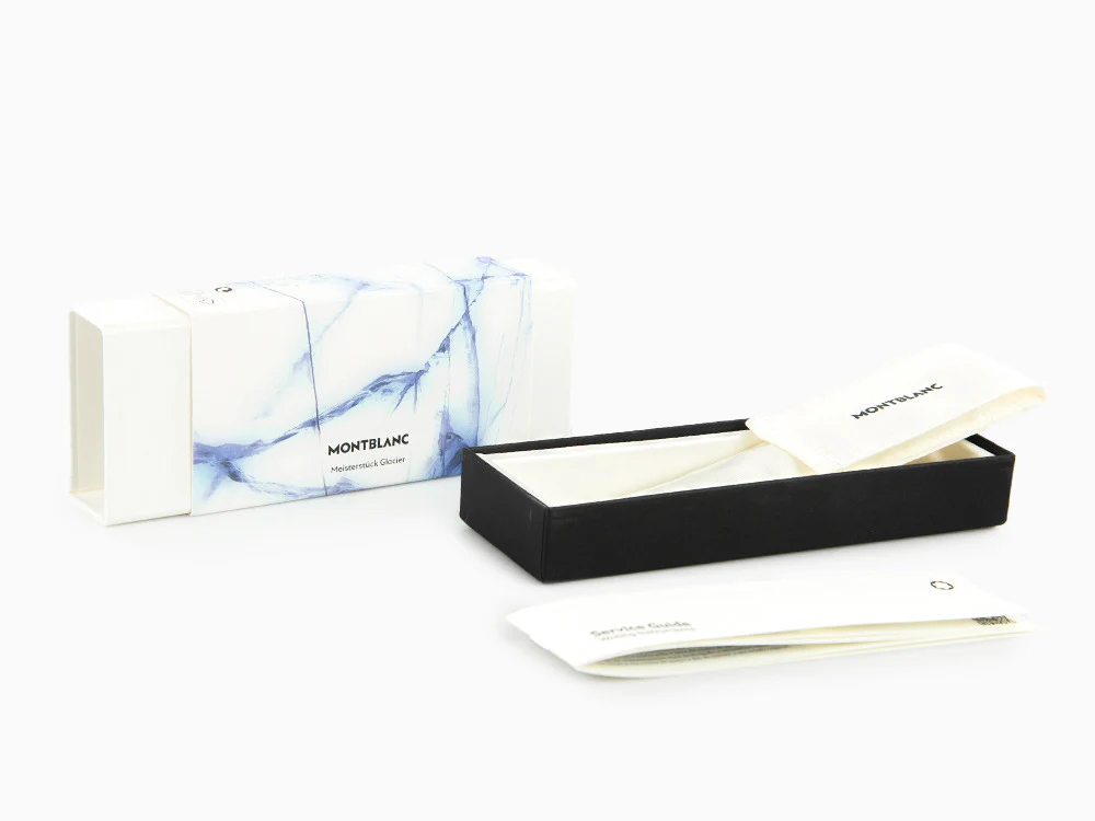 Montblanc Meisterstück Glacier Doué Fountain Pen, Blue, 129403 - Image 9