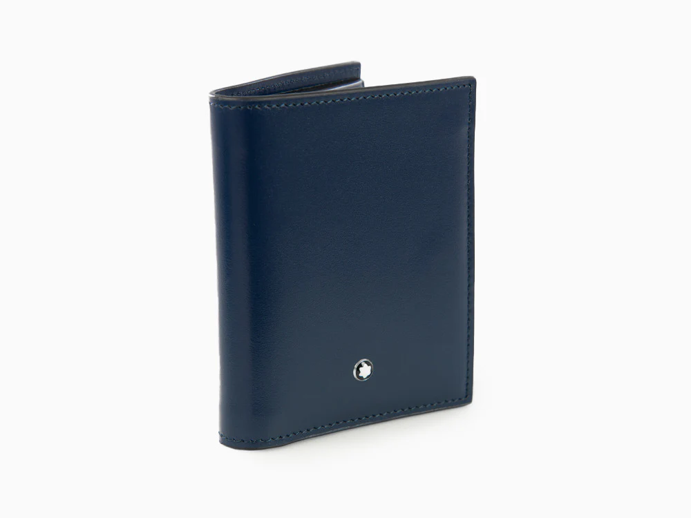 Montblanc Meisterstück Wallet, Blue, Leather, 6 Cards, 131695 - Image 3