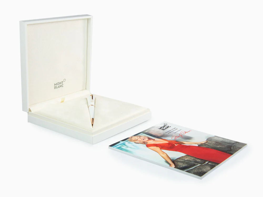 Montblanc Muses Edition Marilyn Monroe Pearl Ballpoint pen, Rose Gold, 132122 - Image 9