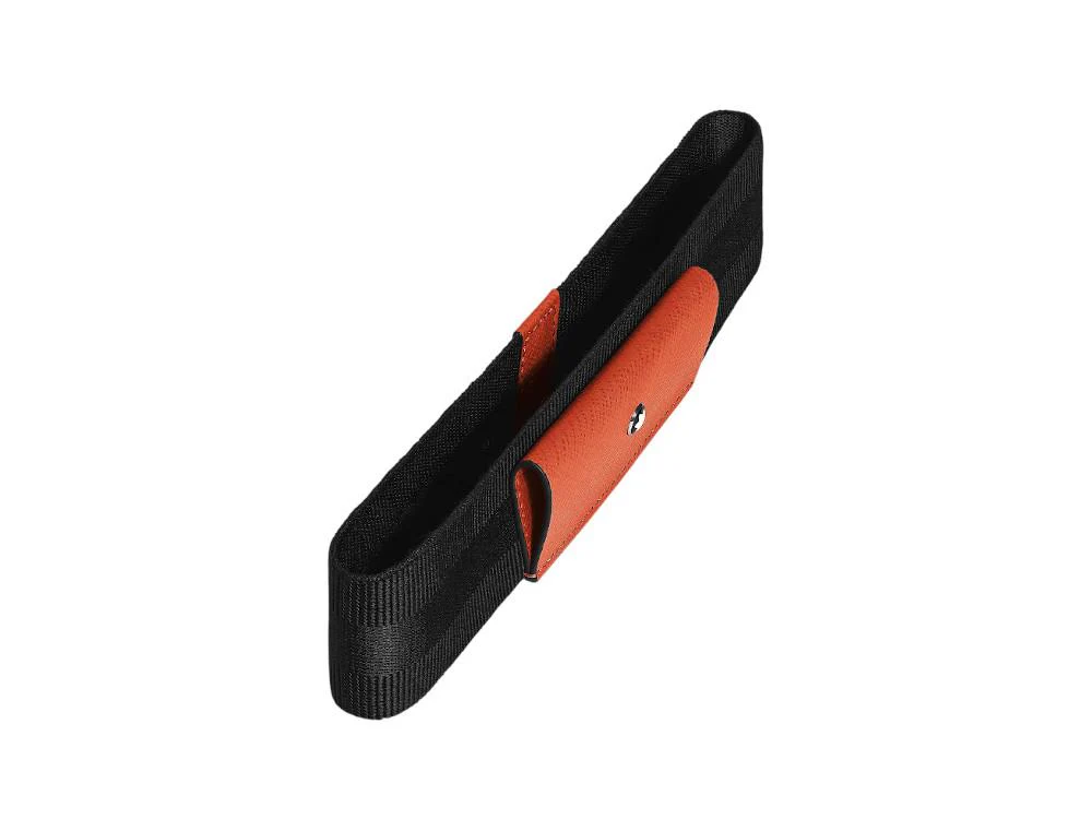 Montblanc Pen Case,  Leather, Soft, adjustable strap, Orange, 221438 - Image 3