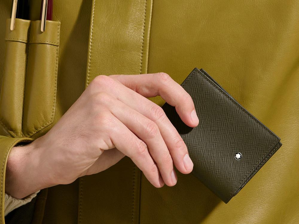 Montblanc Sartorial Credit card holder Khaki, 4 Cards, 221346 - Image 5