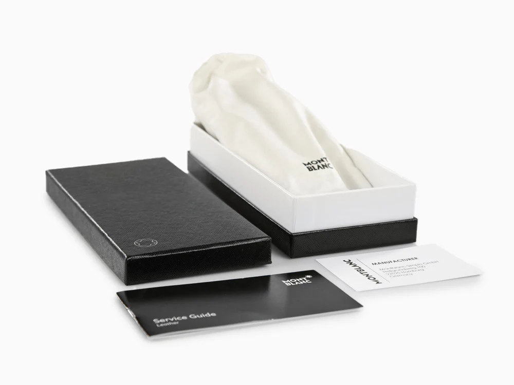 Montblanc Sartorial Pen Case, 2 Writing Instruments, Flap-over, Black, 130751 - Image 10