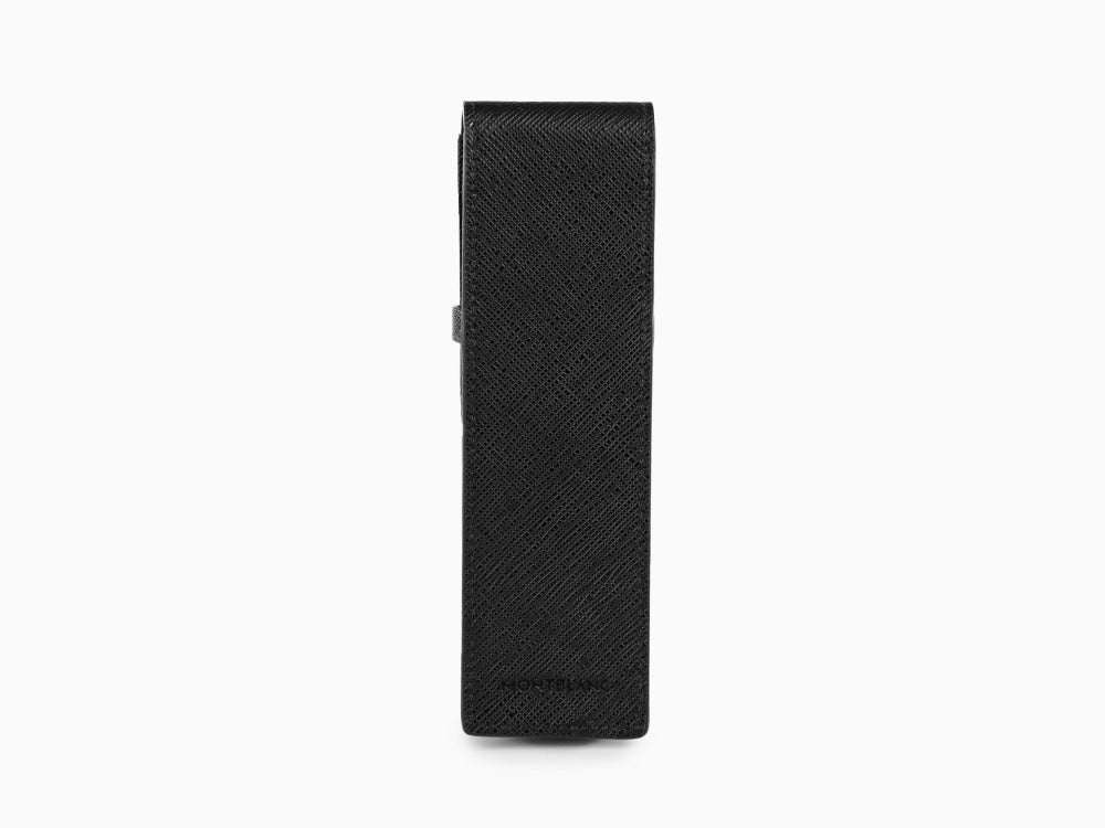 Montblanc Sartorial Pen Case, 2 Writing Instruments, Flap-over, Black, 130751 - Image 5