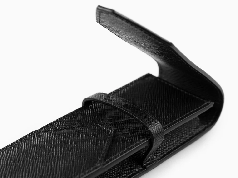 Montblanc Sartorial Pen Case, 2 Writing Instruments, Flap-over, Black, 130751 - Image 8