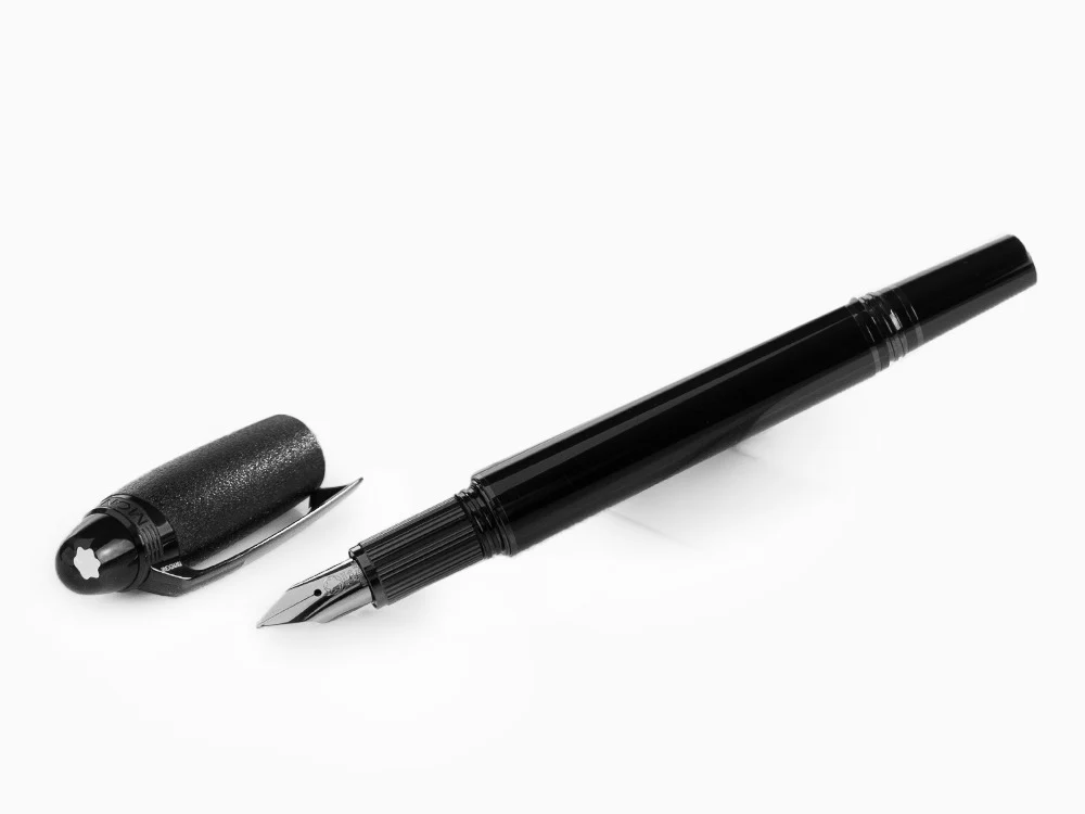Montblanc StarWalker BlackCosmos Doué Fountain Pen, Black, PVD, 129287 - Image 2