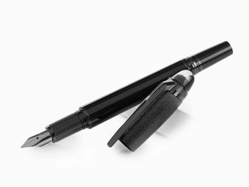Montblanc StarWalker BlackCosmos Doué Fountain Pen, Black, PVD, 129287 - Image 4