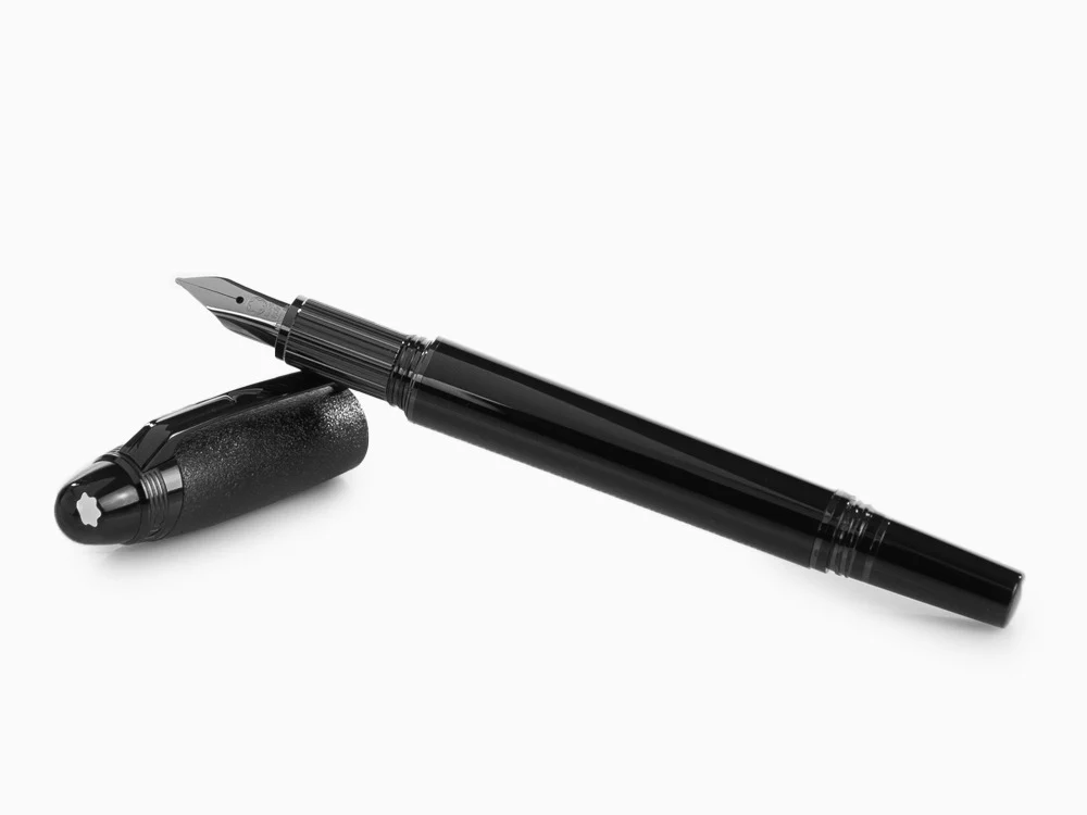 Montblanc StarWalker BlackCosmos Doué Fountain Pen, Black, PVD, 129287 - Image 8