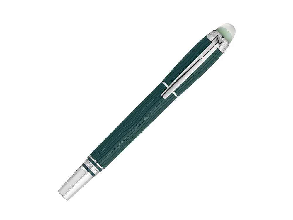 Montblanc StarWalker PolarGreen Fineliner, Green, Platinum trim, 132903 - Image 4