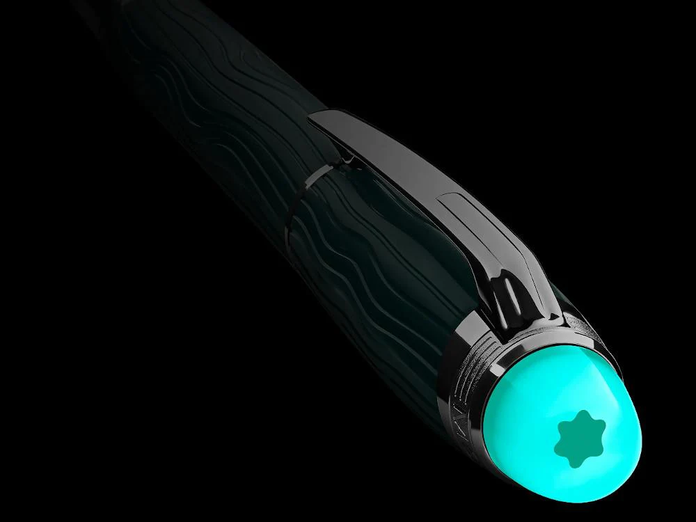 Montblanc StarWalker PolarGreen Fineliner, Green, Platinum trim, 132903 - Image 6