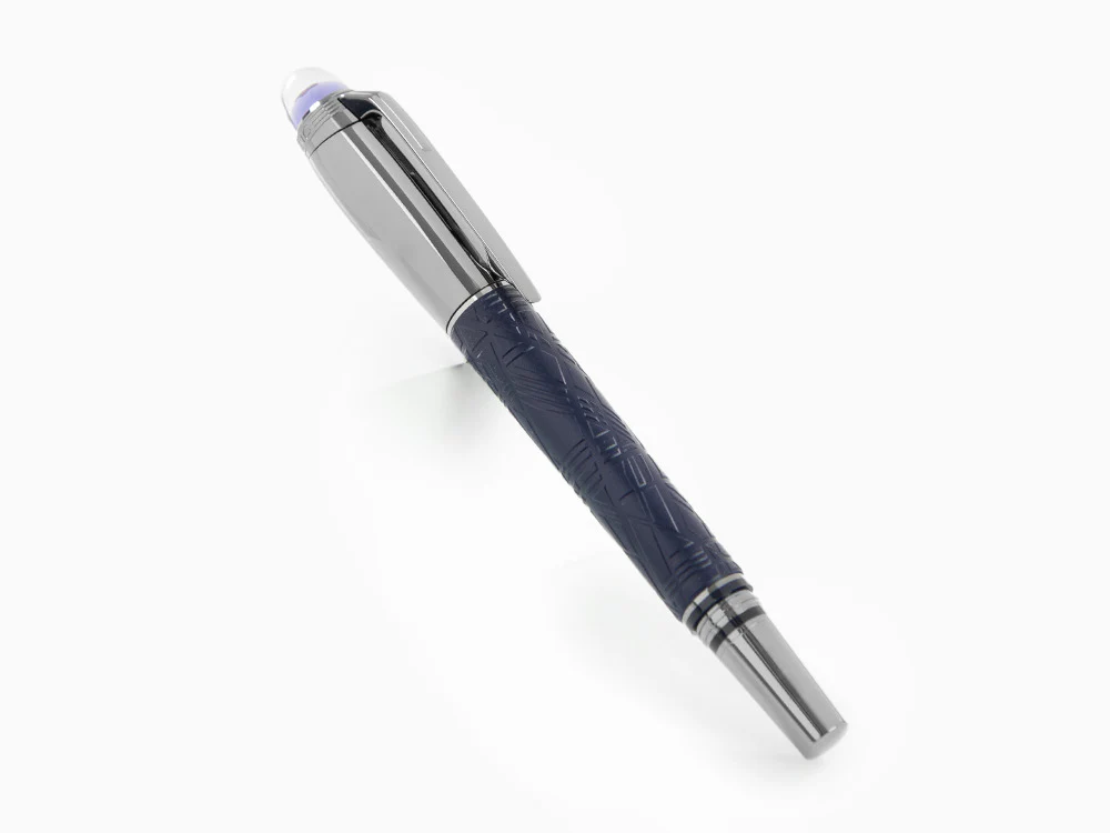 Montblanc StarWalker SpaceBlue Doué Fountain Pen, Ruthenium trim, 130215 - Image 3