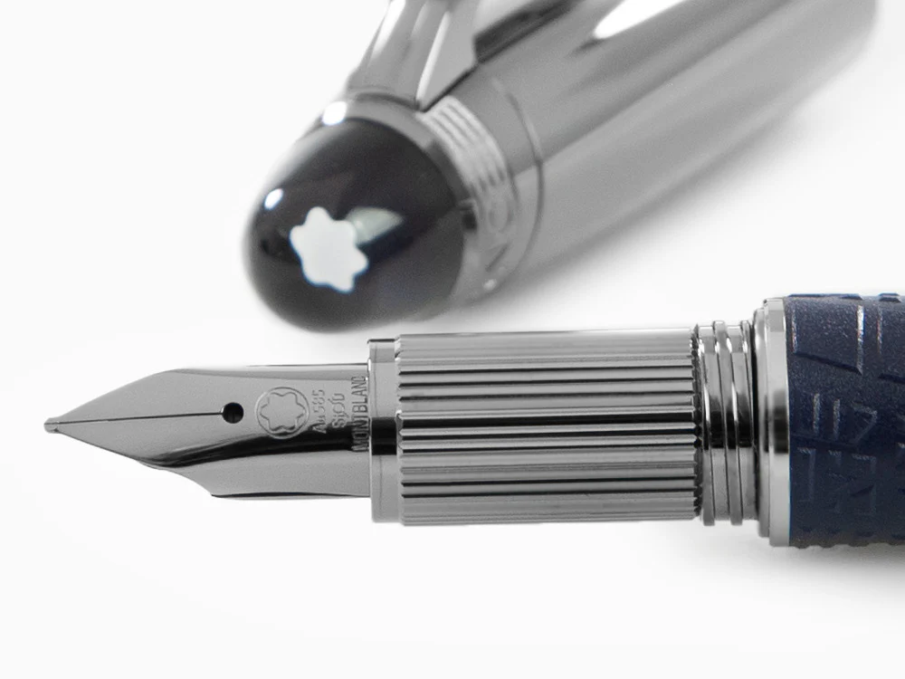 Montblanc StarWalker SpaceBlue Doué Fountain Pen, Ruthenium trim, 130215 - Image 5
