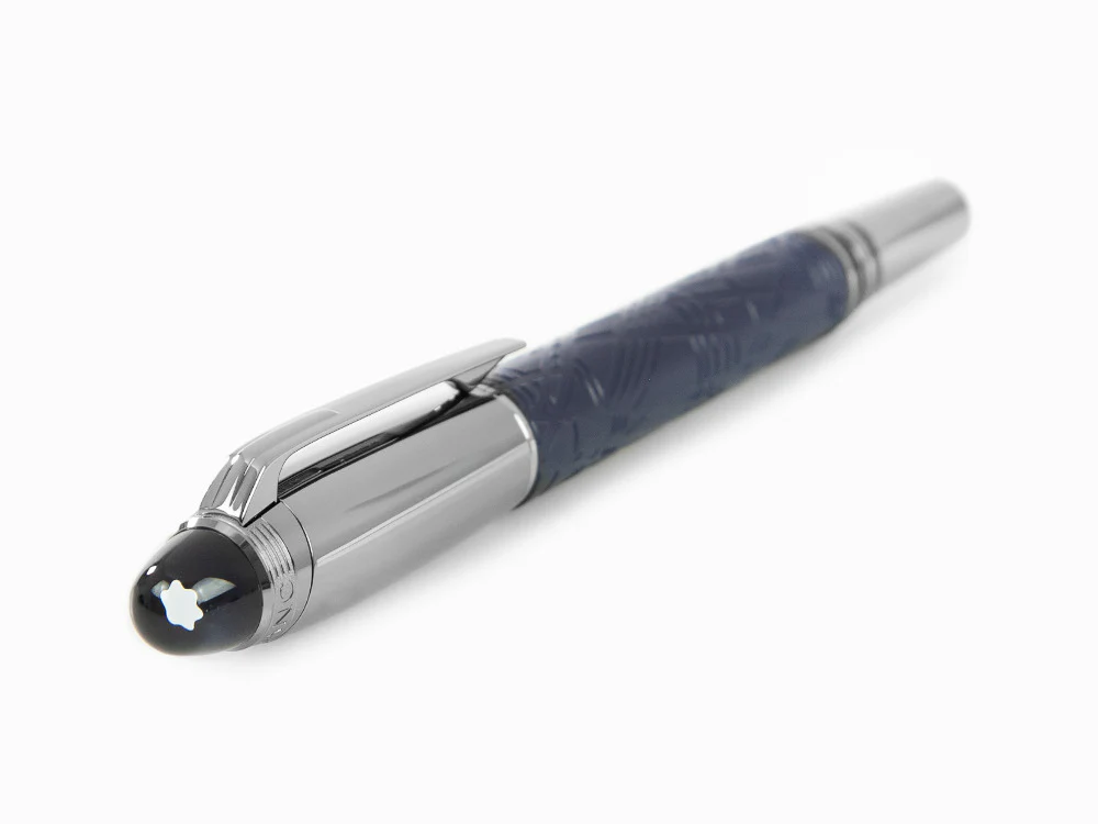 Montblanc StarWalker SpaceBlue Doué Fountain Pen, Ruthenium trim, 130215 - Image 6