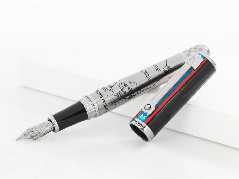 Montegrappa 24H Le Mans Open Ed. Innovation Fountain Pen IS24R-IC - Image 4
