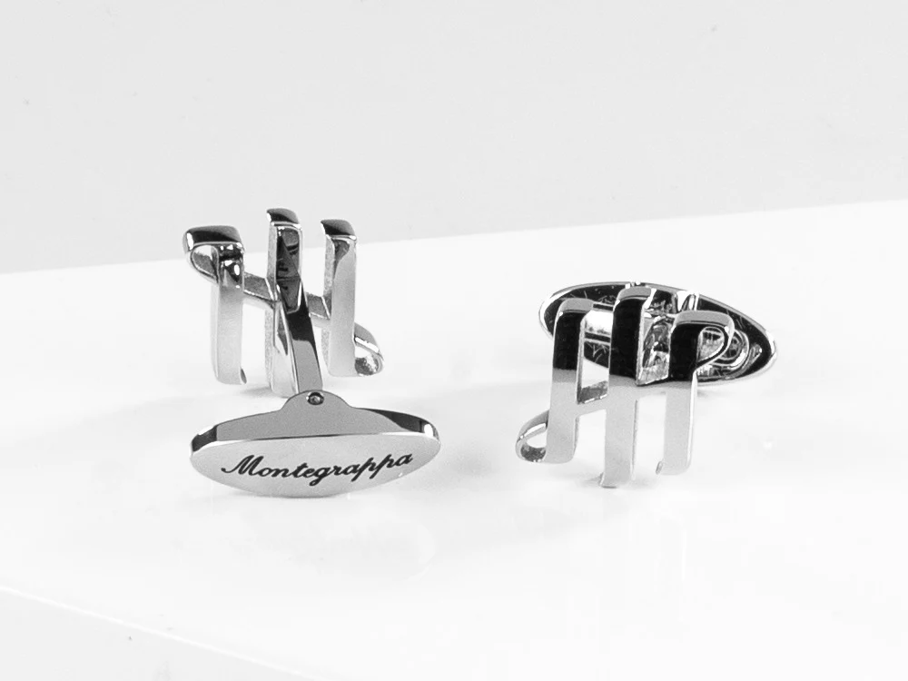 Montegrappa Ambigram Cufflinks, Stainless steel, IDA2CLS0 - Image 3
