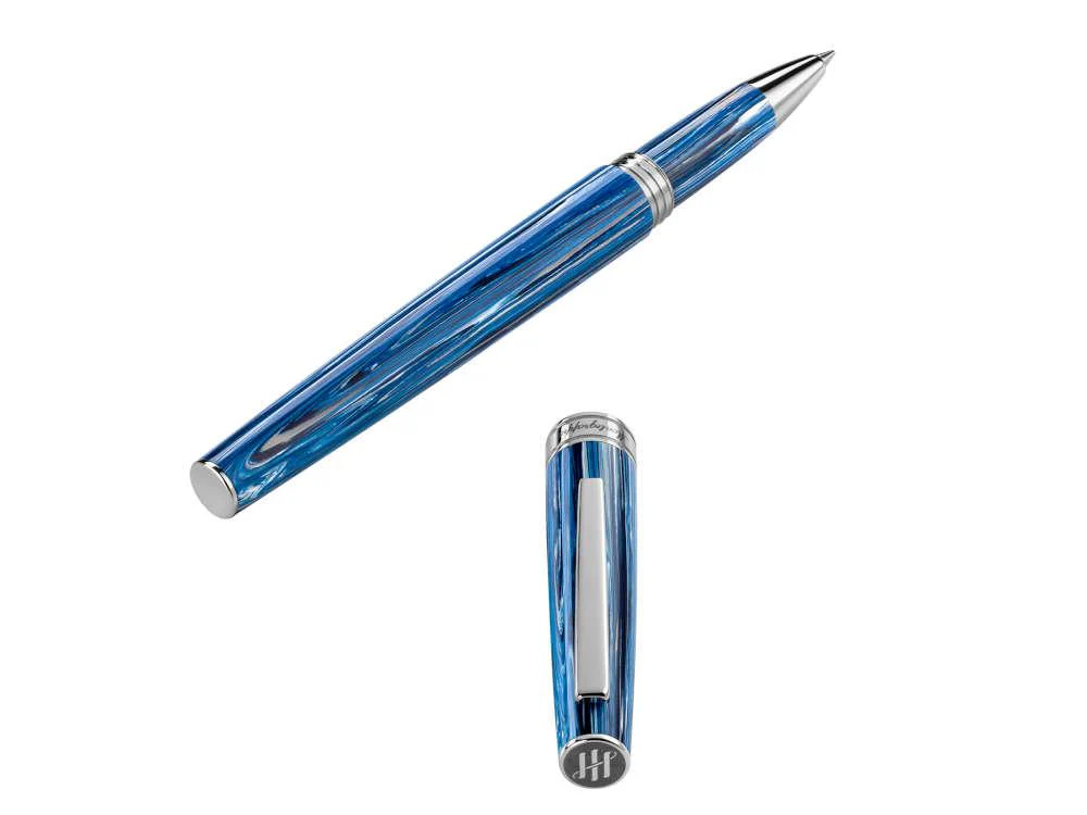 Montegrappa Armonia Adriatic Sea Rollerball pen, Montegrappite Resin, ISA1RRAB-6 - Image 6