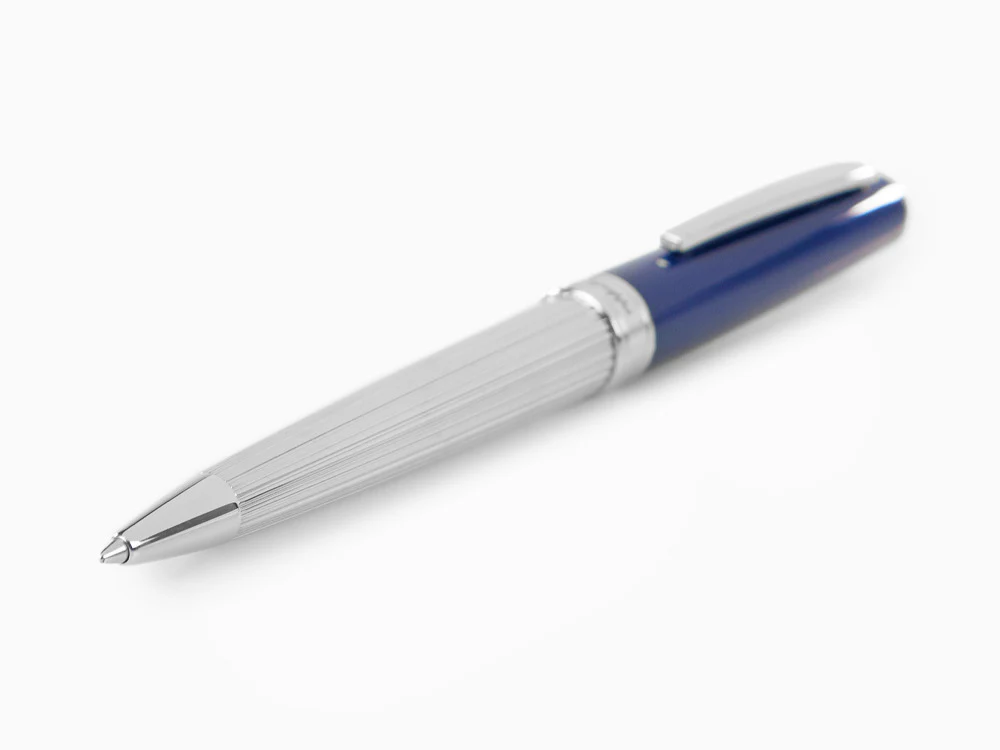 Montegrappa Armonia Duetto Ballpoint pen, Steel, Blue, ISA1MBAB - Image 5