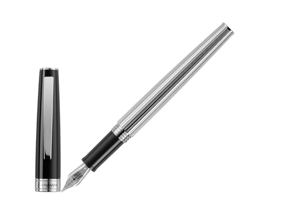 Montegrappa Armonia Duetto Fountain Pen, Resin, Black, ISA1M-AC